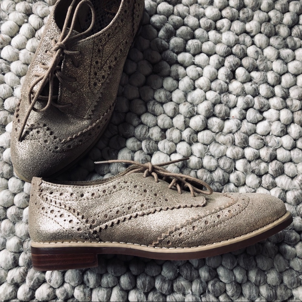 Gianni bini gold Oxford shoes - Picture 4 of 4